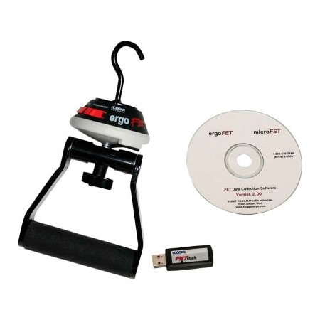 Fabrication Enterprises ErgoFET Wireless Push-Pull Force Gauge W/ FET Data Collection Software Package 12-0461WC